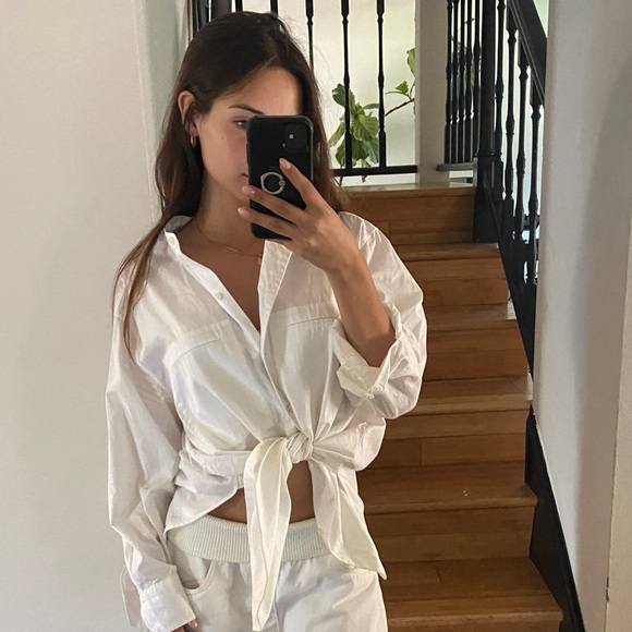 Vince Tops - Vince White Lightweight Shirt